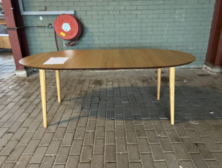 Eettafel Kave Home, Oqui | Uitschuifbaar | Rond | Eiken, Bruin